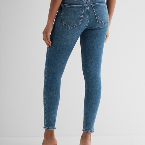 Express High Waisted Seam FlexX Skinny Jean - Picture 2 of 6